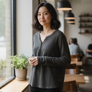 Lord & Taylor Black Knit Sweater